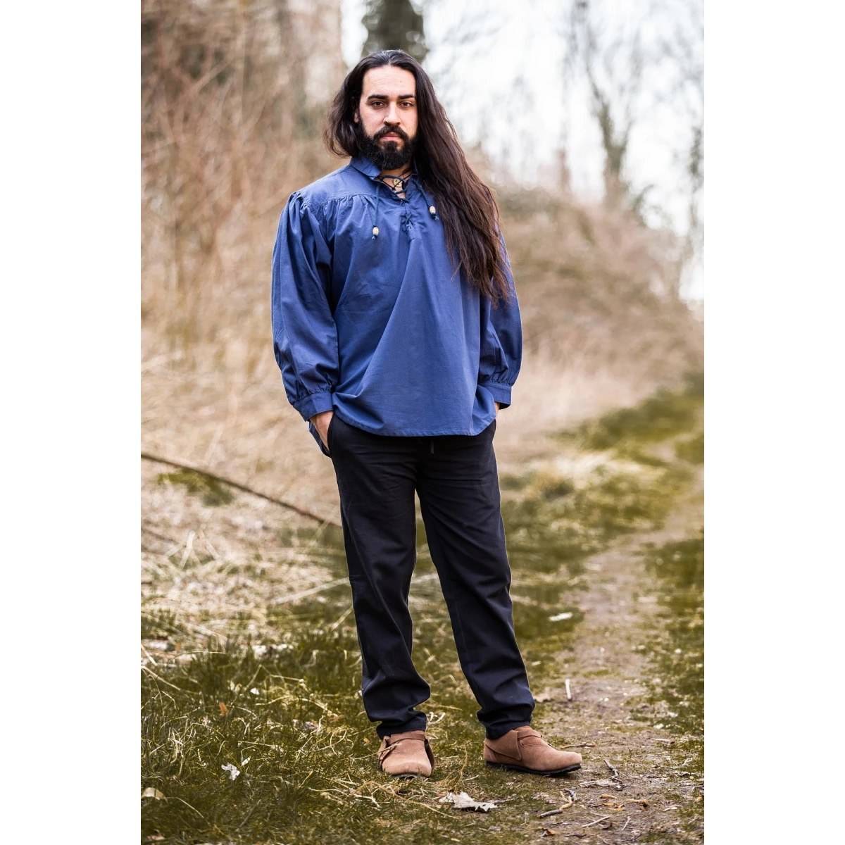 Mittelalter Bluse in Blau
