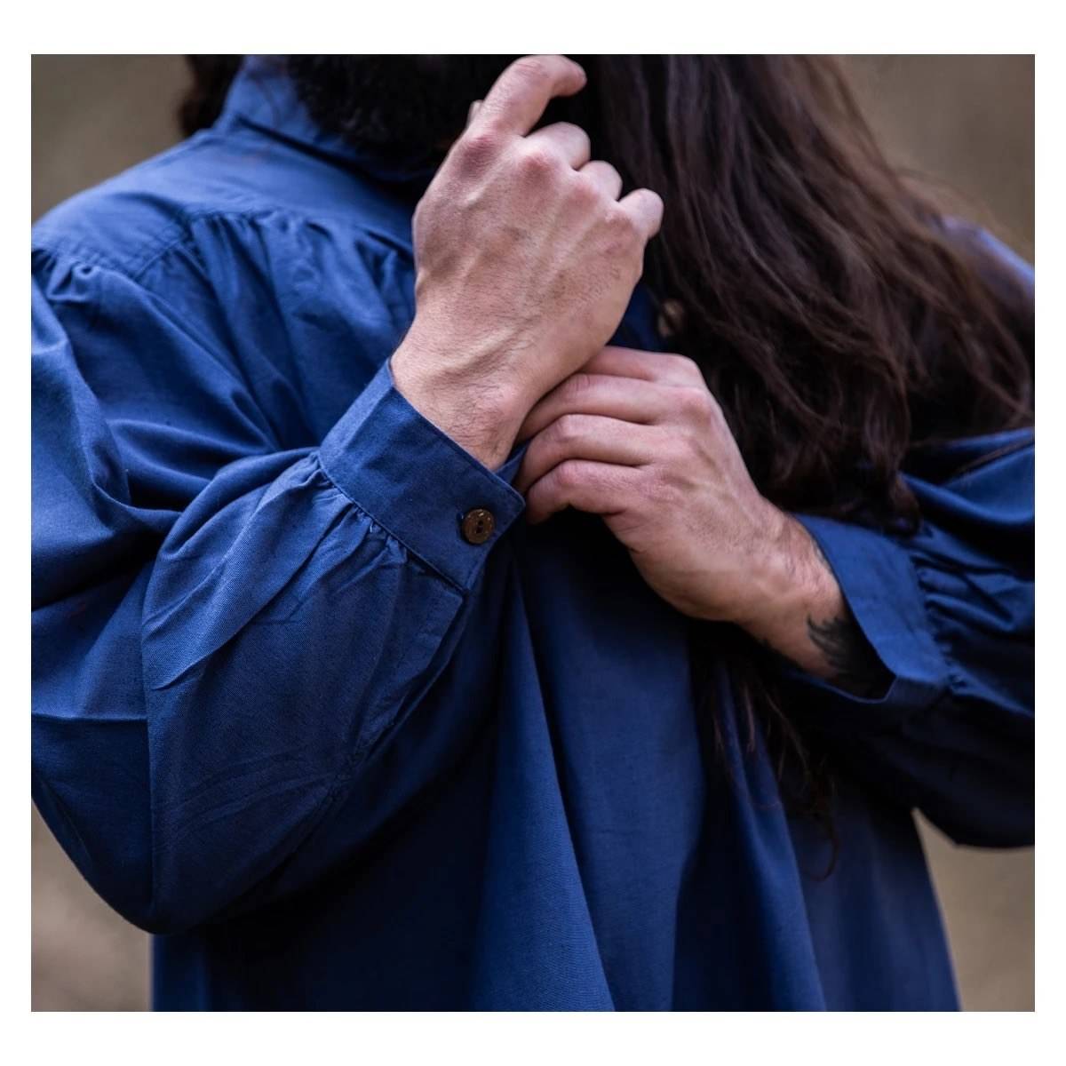 Mittelalter Bluse in Blau