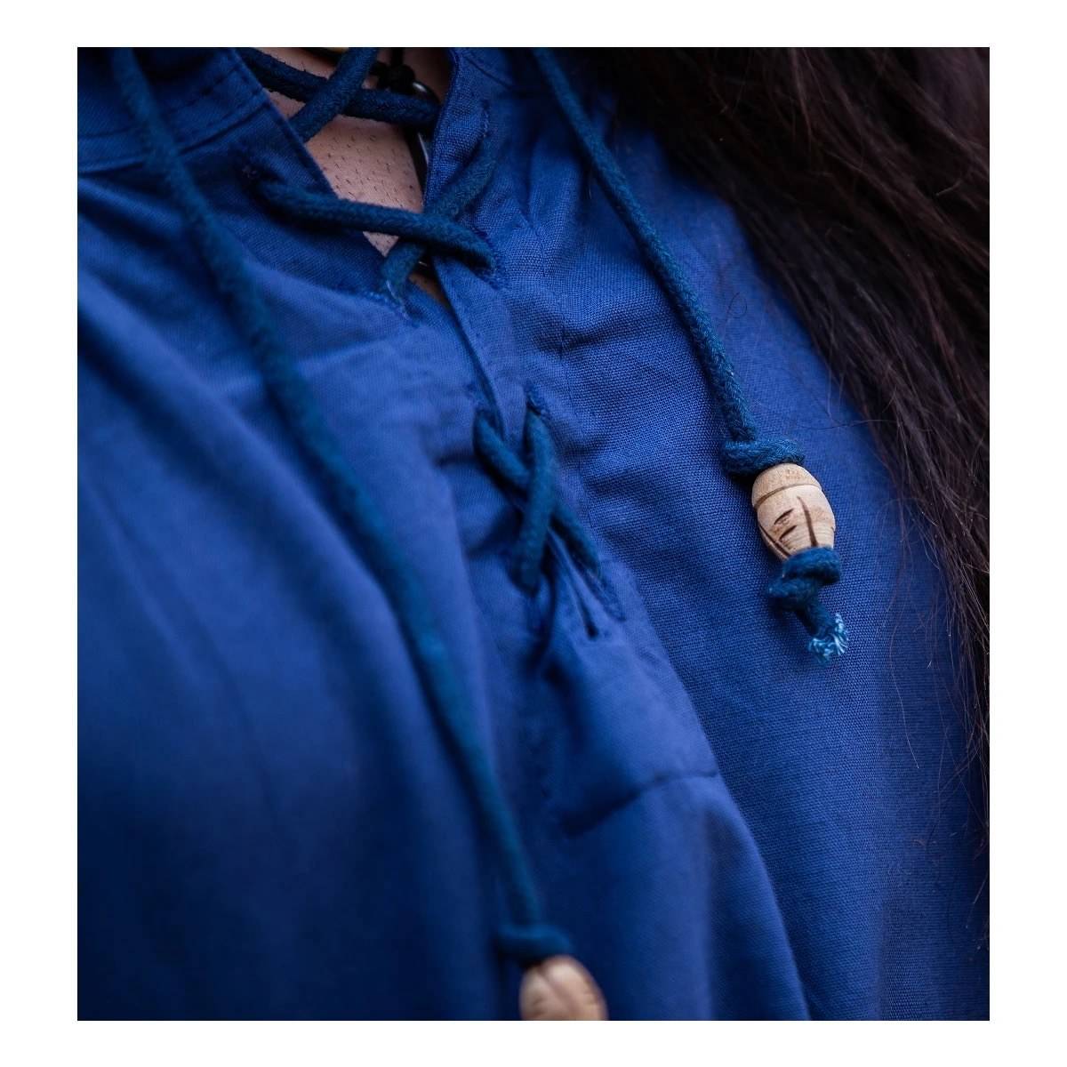 Mittelalter Bluse in Blau