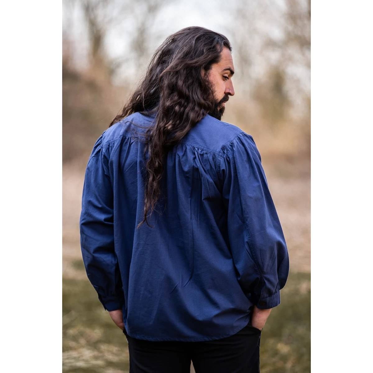 Mittelalter Bluse in Blau