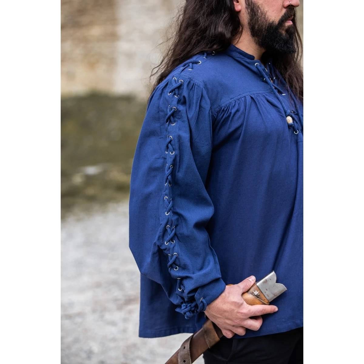 ​Middeleeuwse Blouse in Blauw