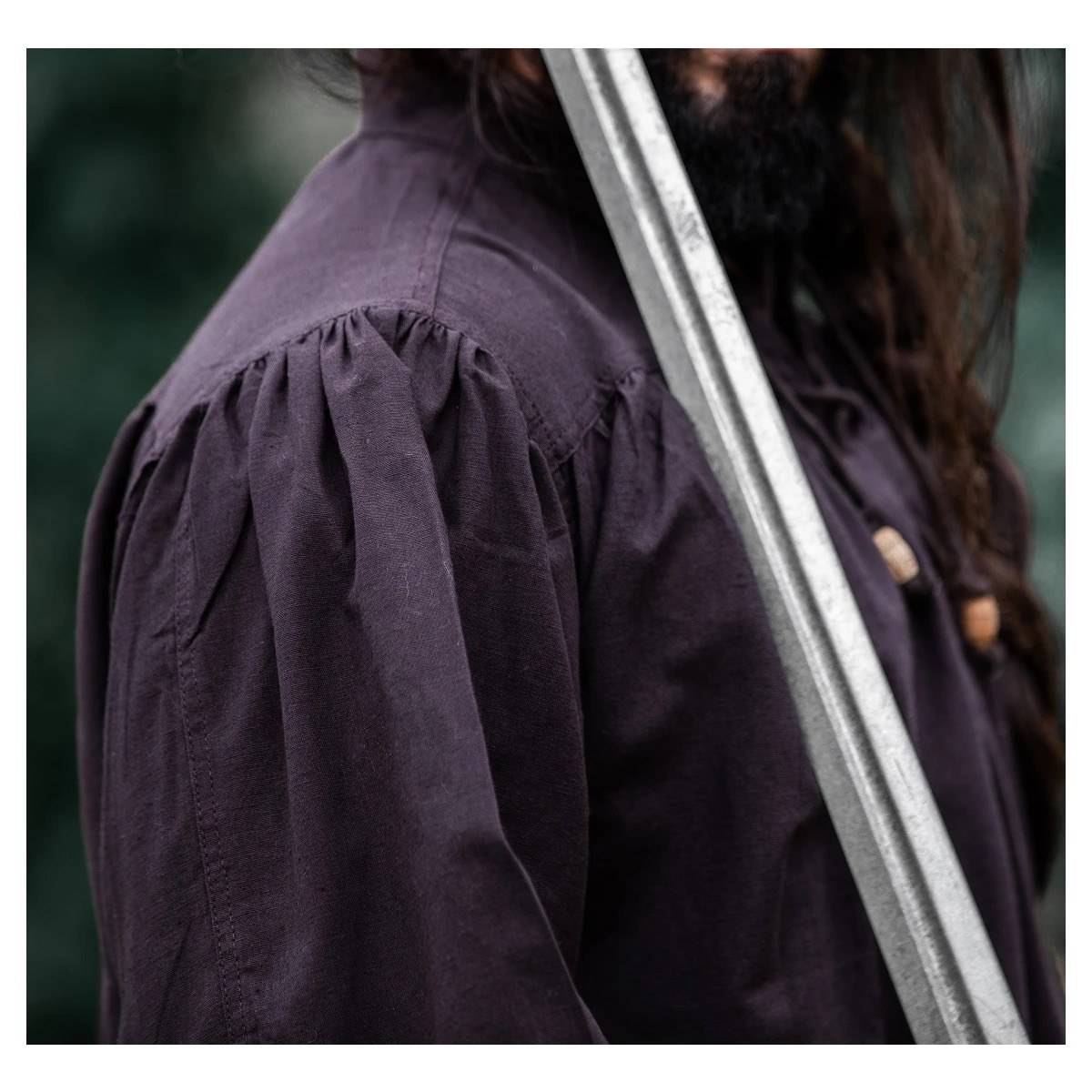 Mittelalter Bluse in Braun