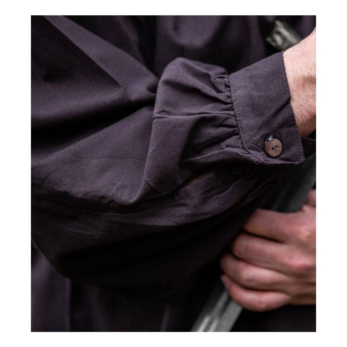 Mittelalter Bluse in Braun