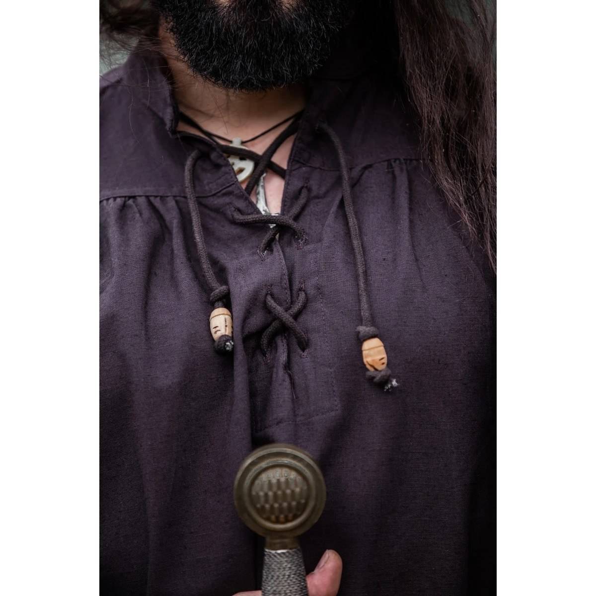 Mittelalter Bluse in Braun