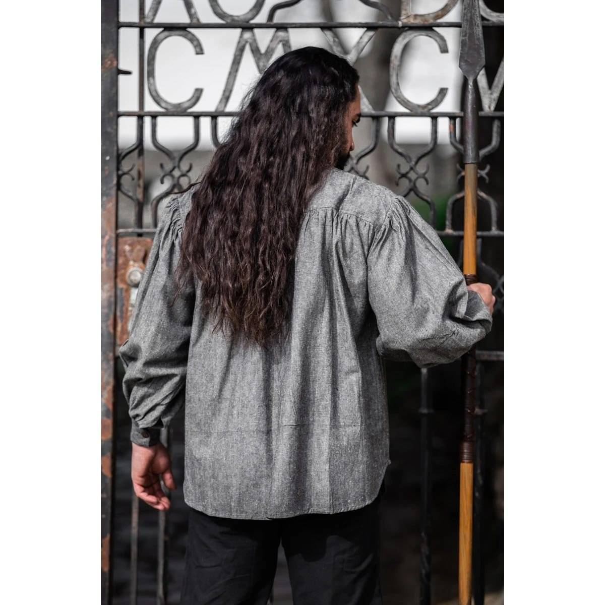 Middeleeuwse Blouse in Grijs