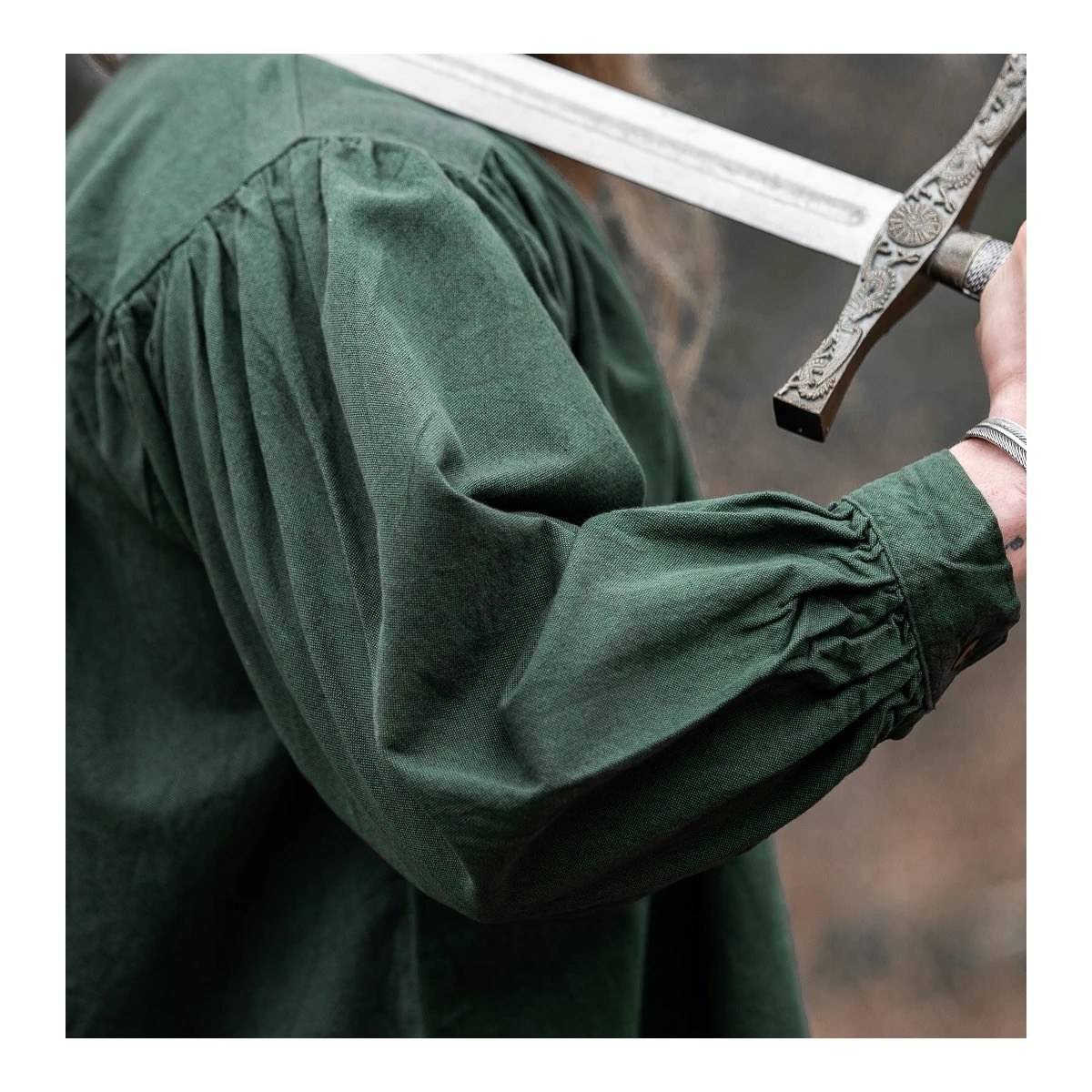 Middeleeuwse Blouse in Groen