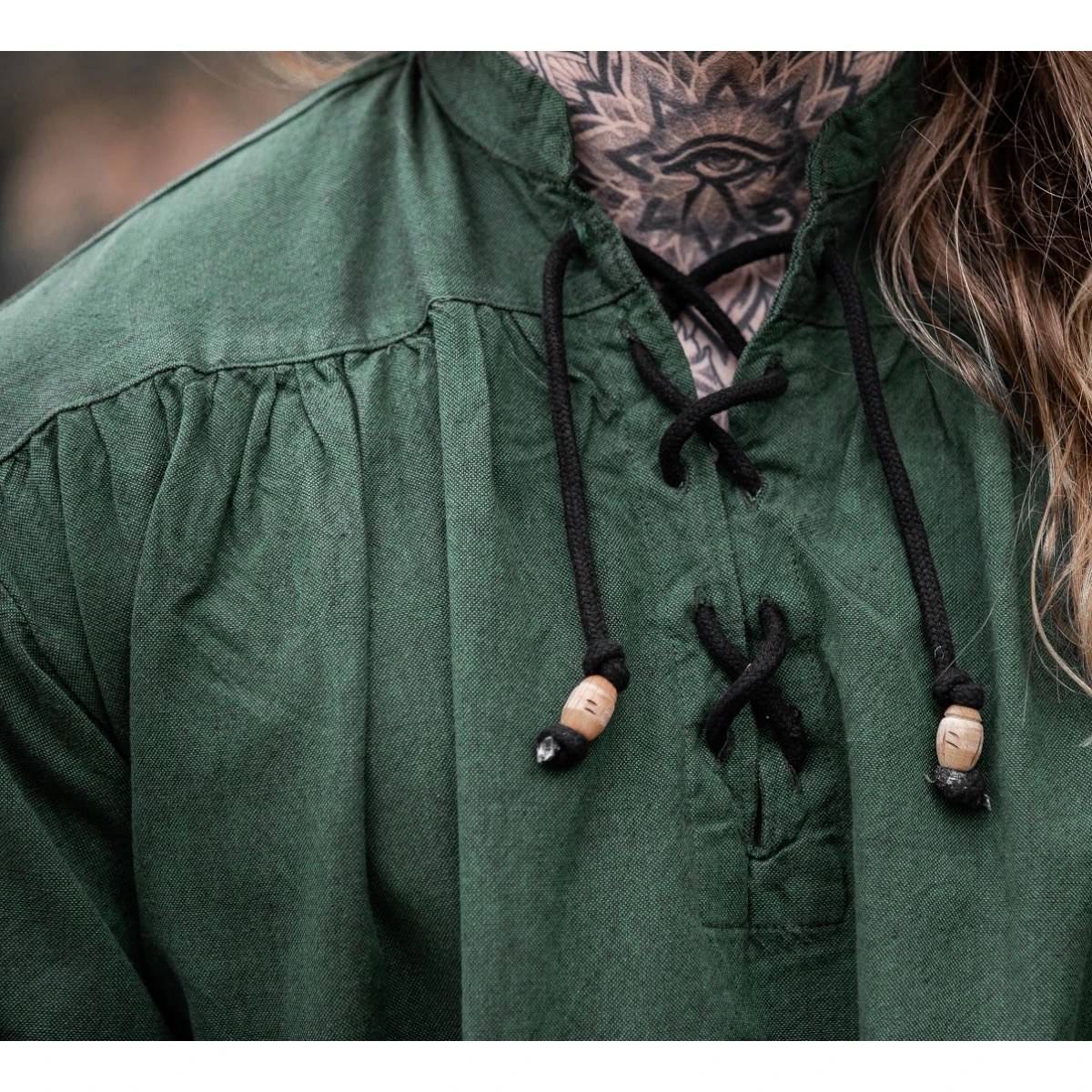 Middeleeuwse Blouse in Groen