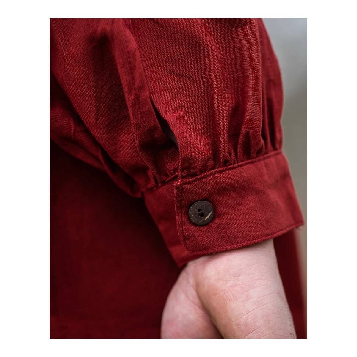 Mittelalter Bluse in Rot