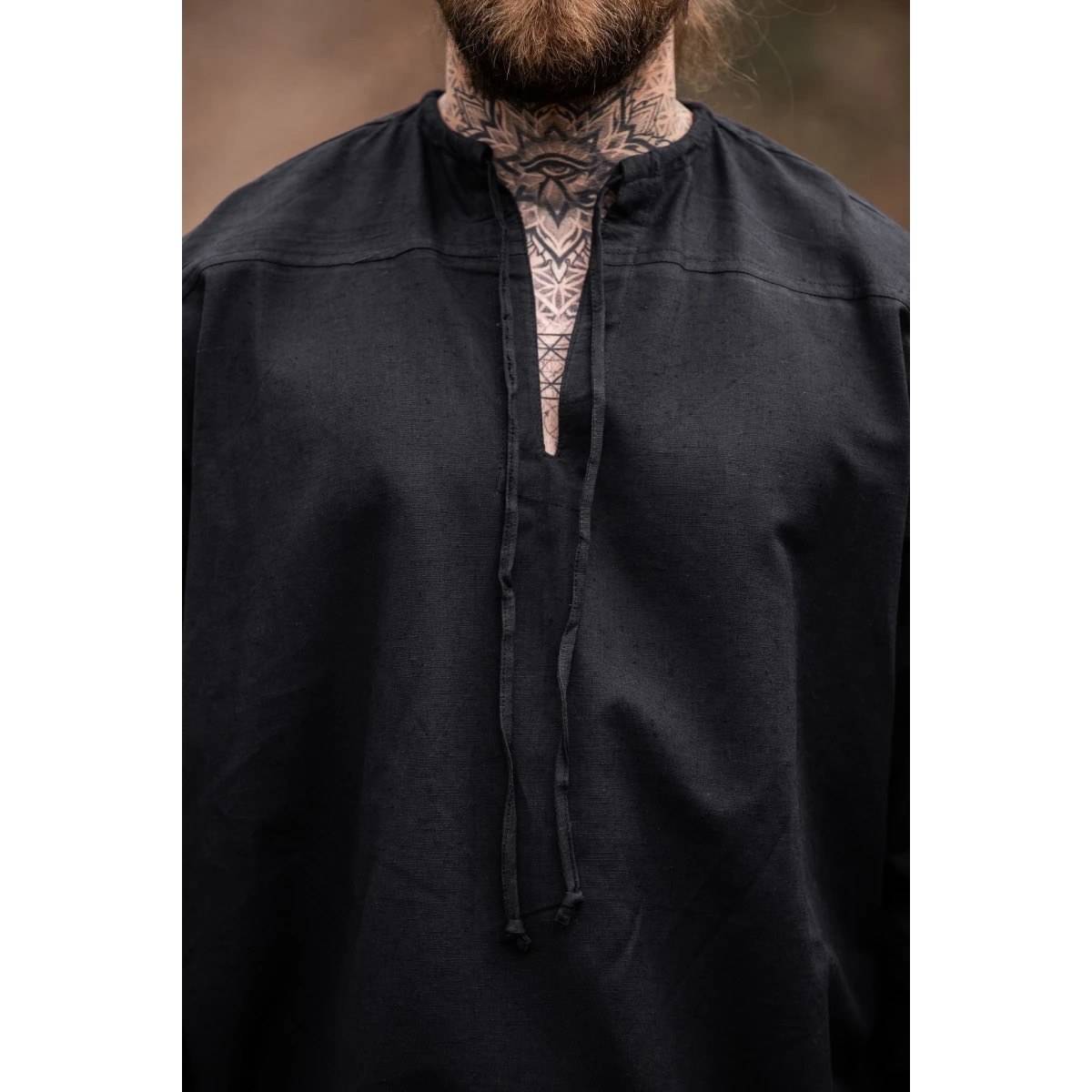 Middeleeuwse Blouse in Zwart