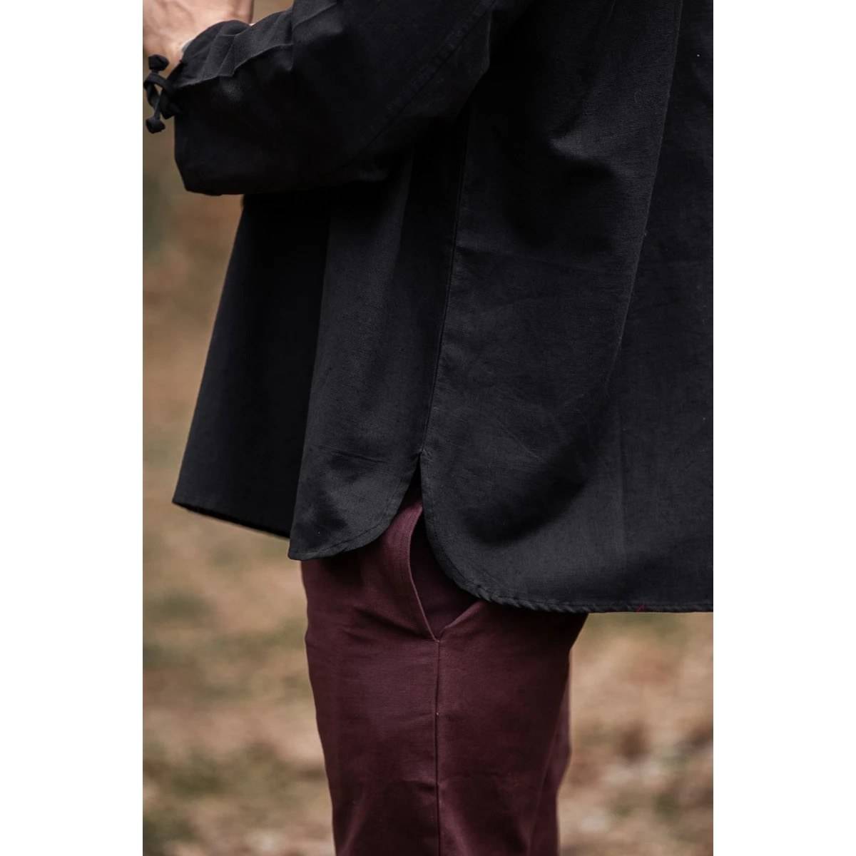 Middeleeuwse Blouse in Zwart