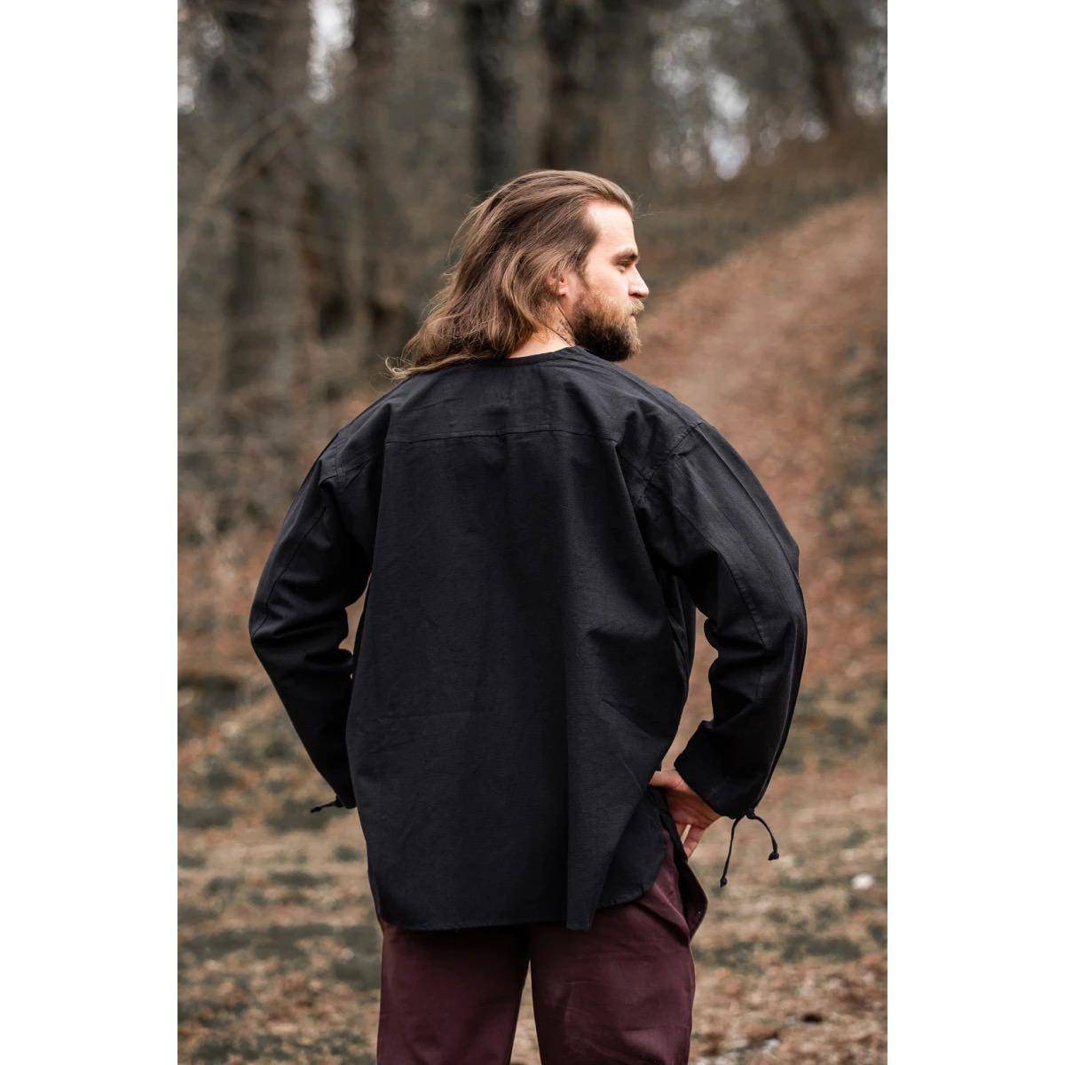 Middeleeuwse Blouse in Zwart