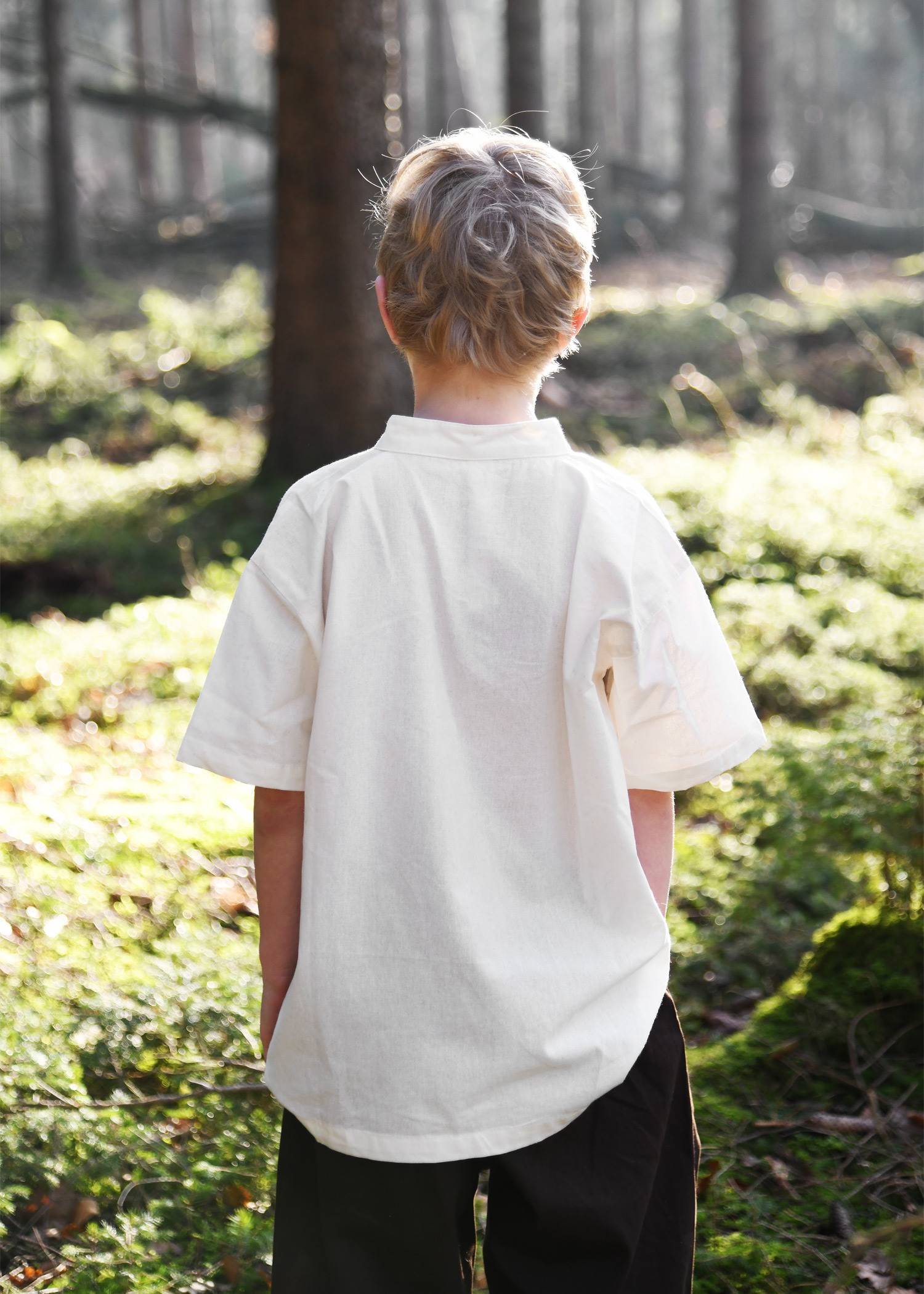 Middeleeuwse Kindershirt in Natuurlijke kleur