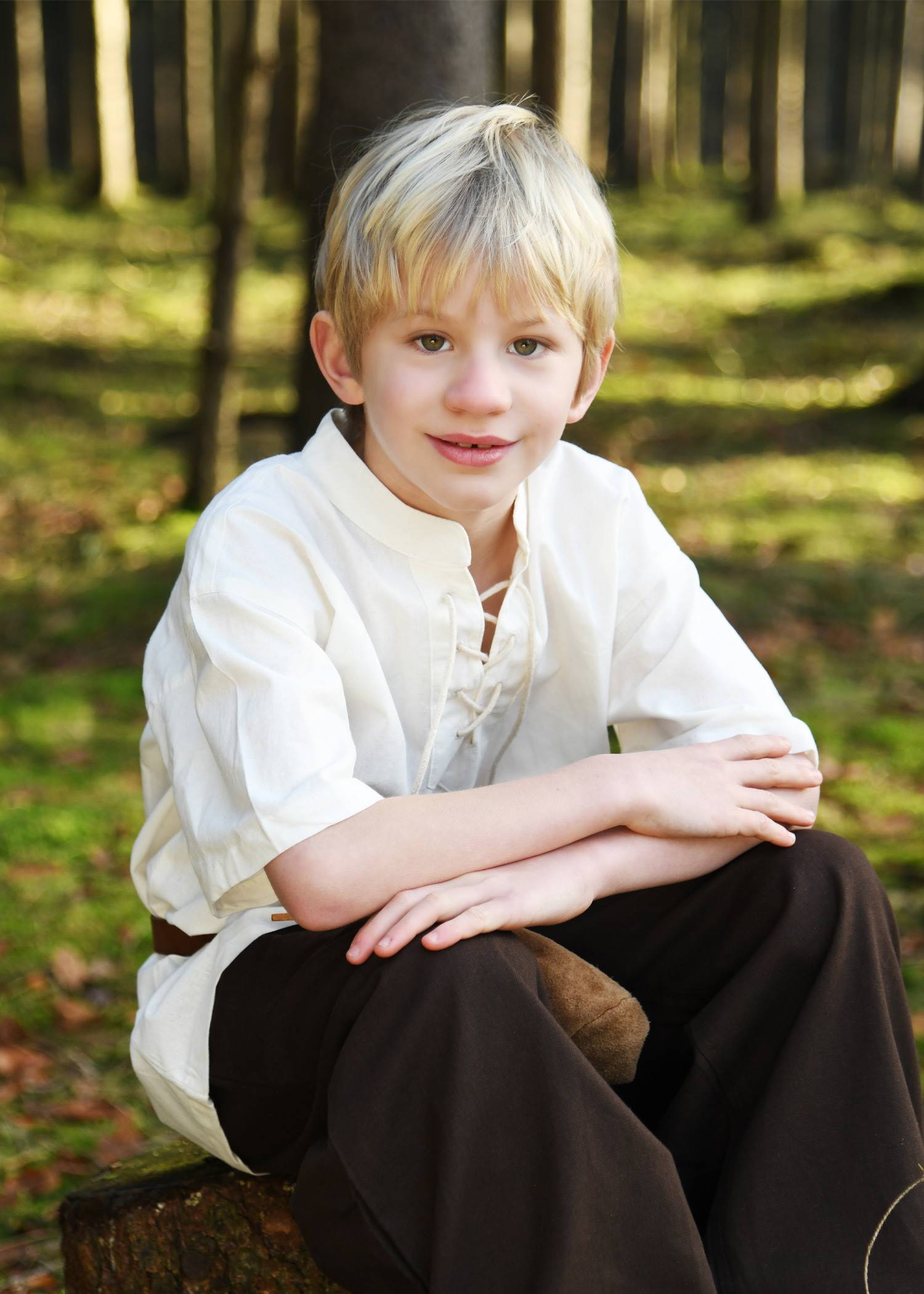 Middeleeuwse Kindershirt in Natuurlijke kleur