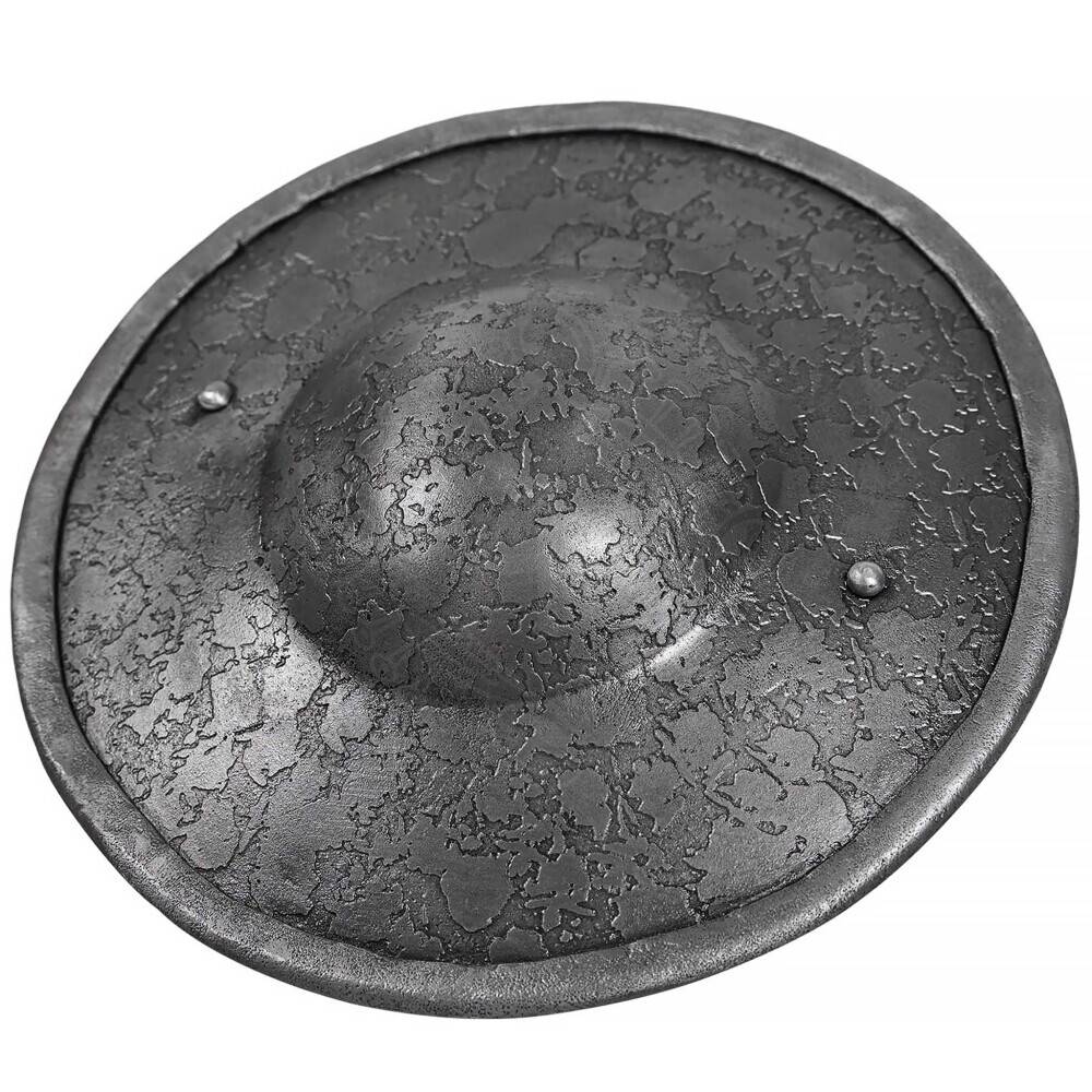 Middeleeuwse stalen beukelaar (buckler), 15e eeuw, 23 cm