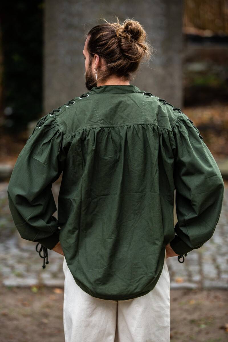​​Middeleeuwse Blouse in Groen