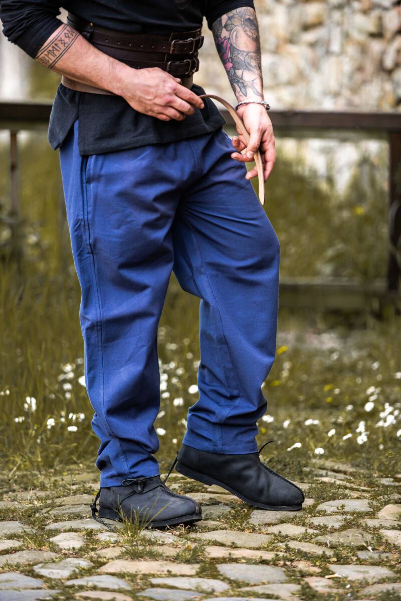 Middeleeuwse Broek in Blauw in Katoen