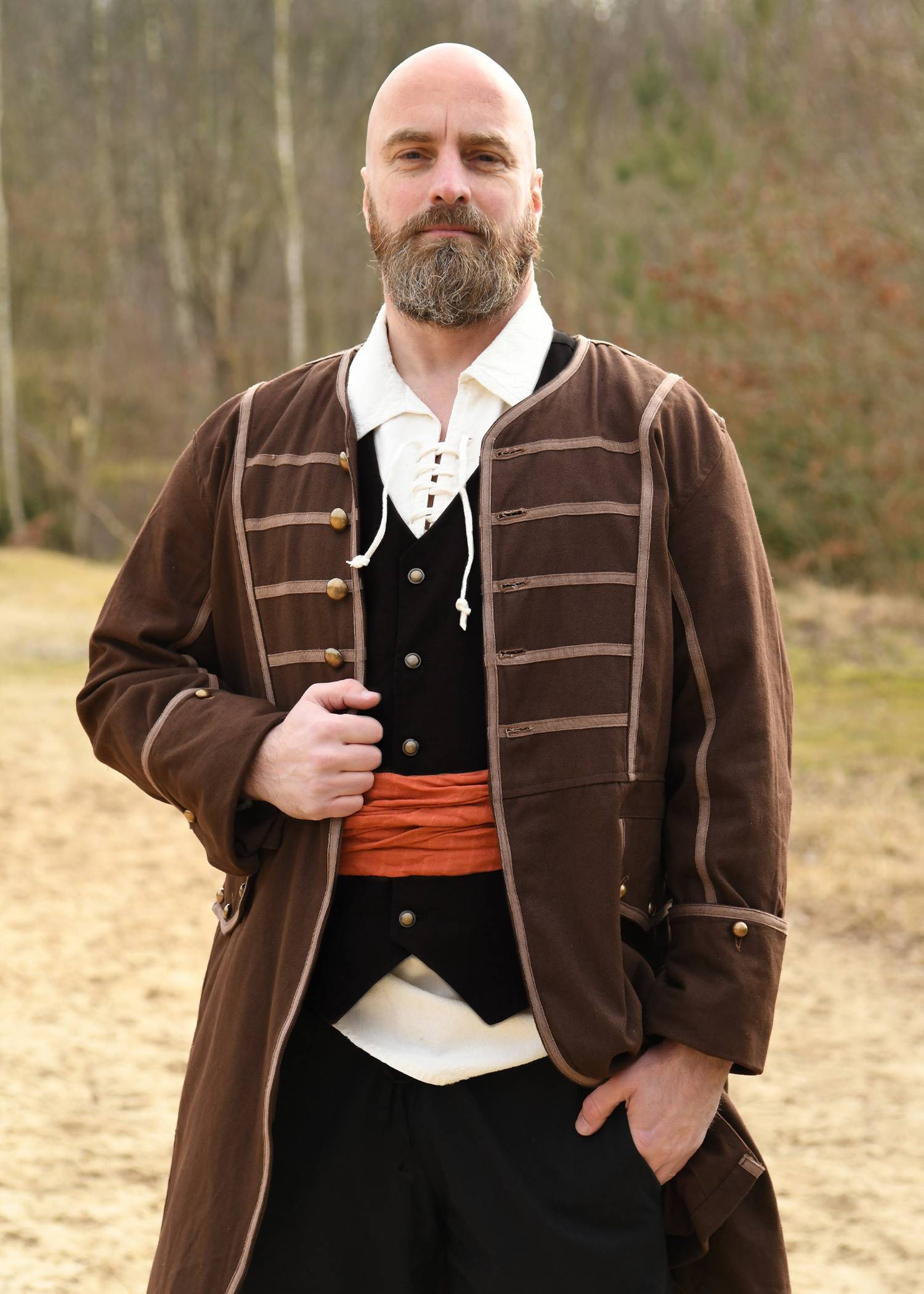 Middeleeuws - Piraten Gilet in zwart