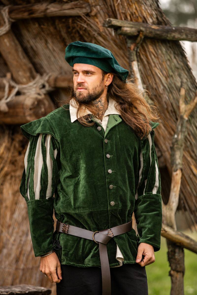 Mittelalter Baret in Grun