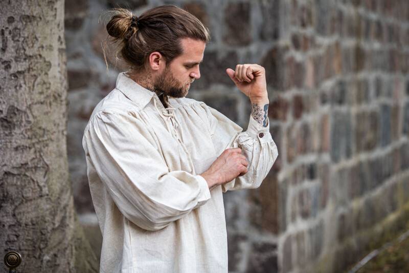Middeleeuwse Blouse in Natuurkleur