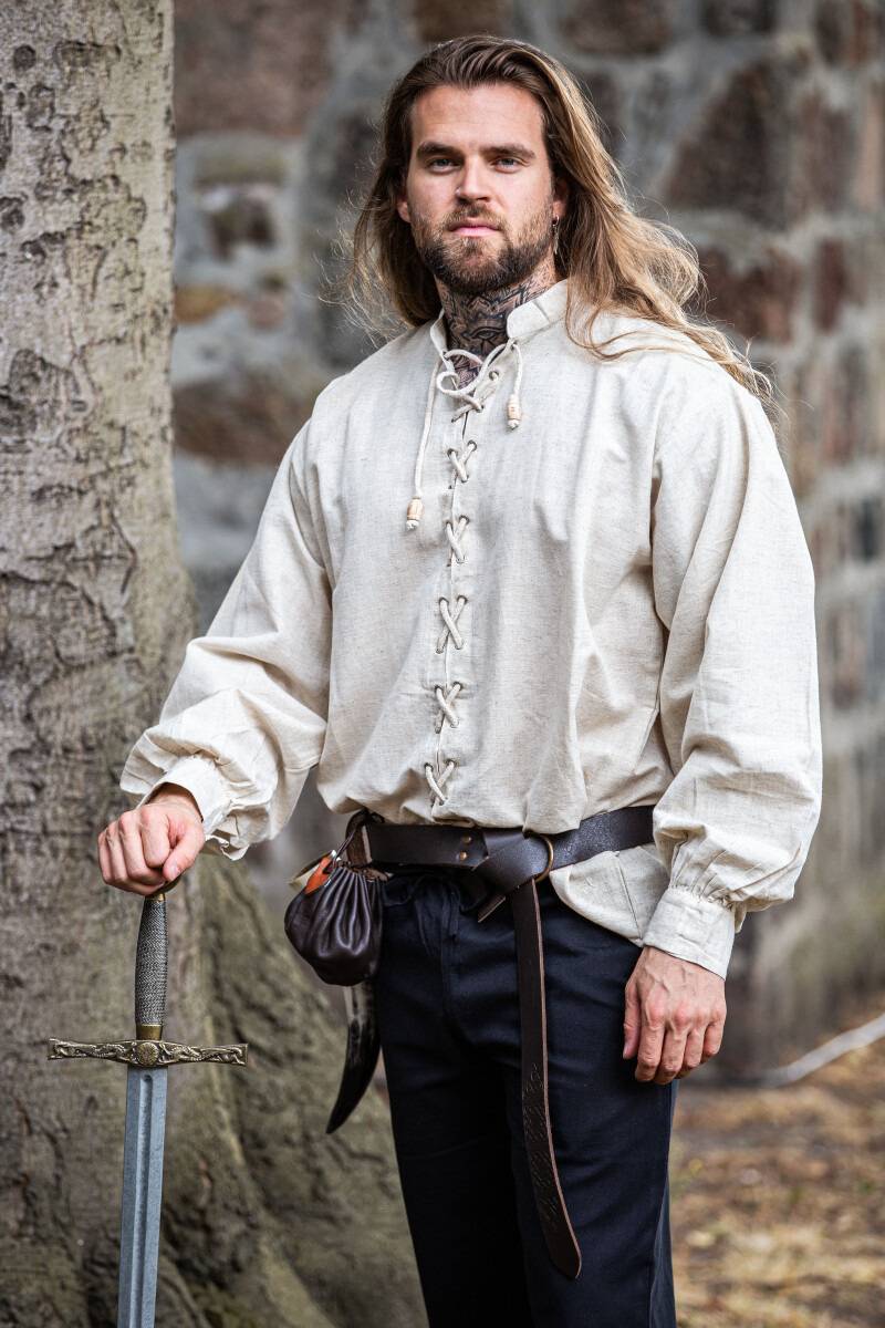 Middeleeuwse Blouse in Natuurkleur