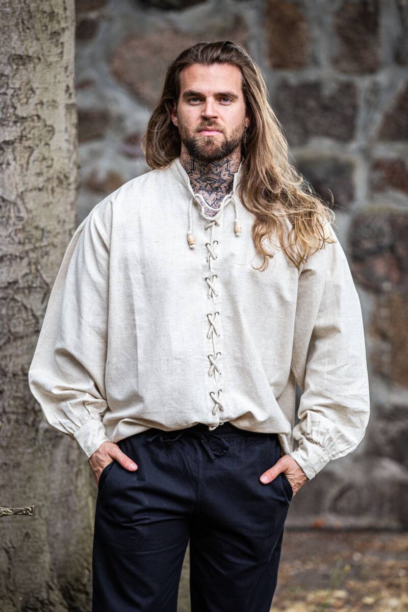 Middeleeuwse Blouse in Natuurkleur