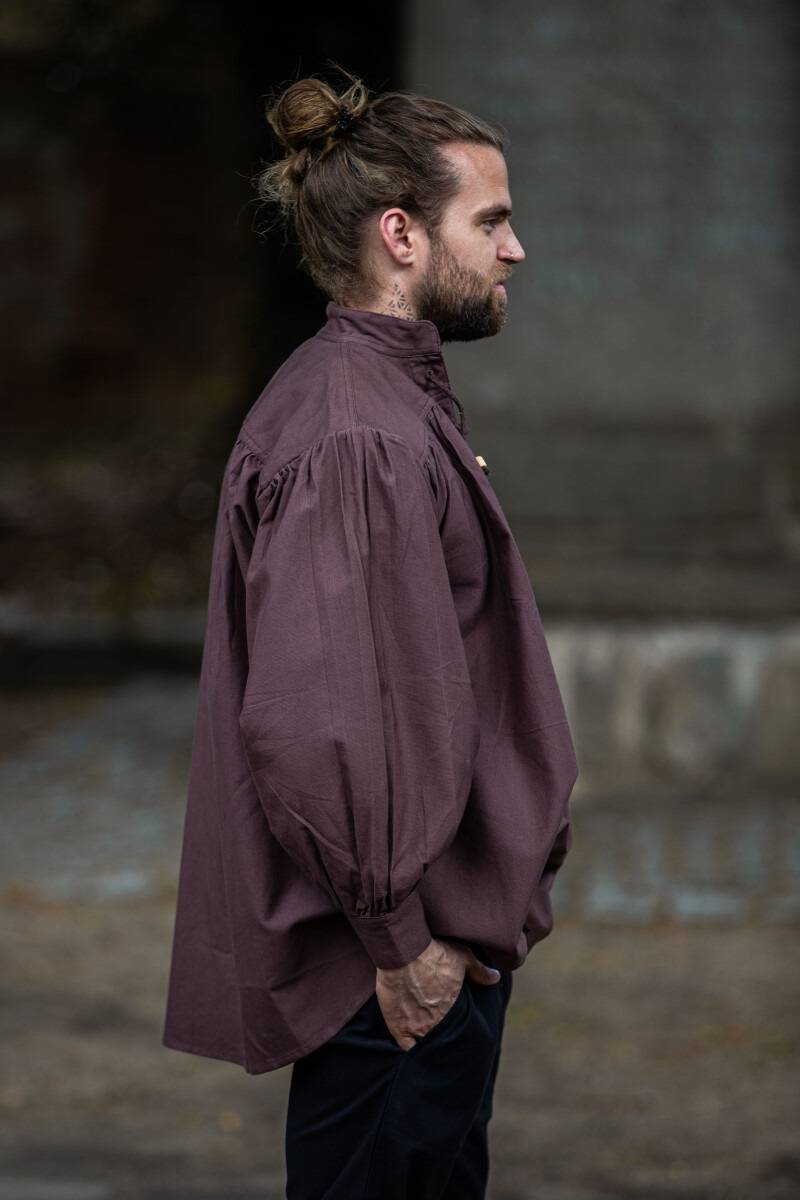 Mittelalter Bluse in Braun