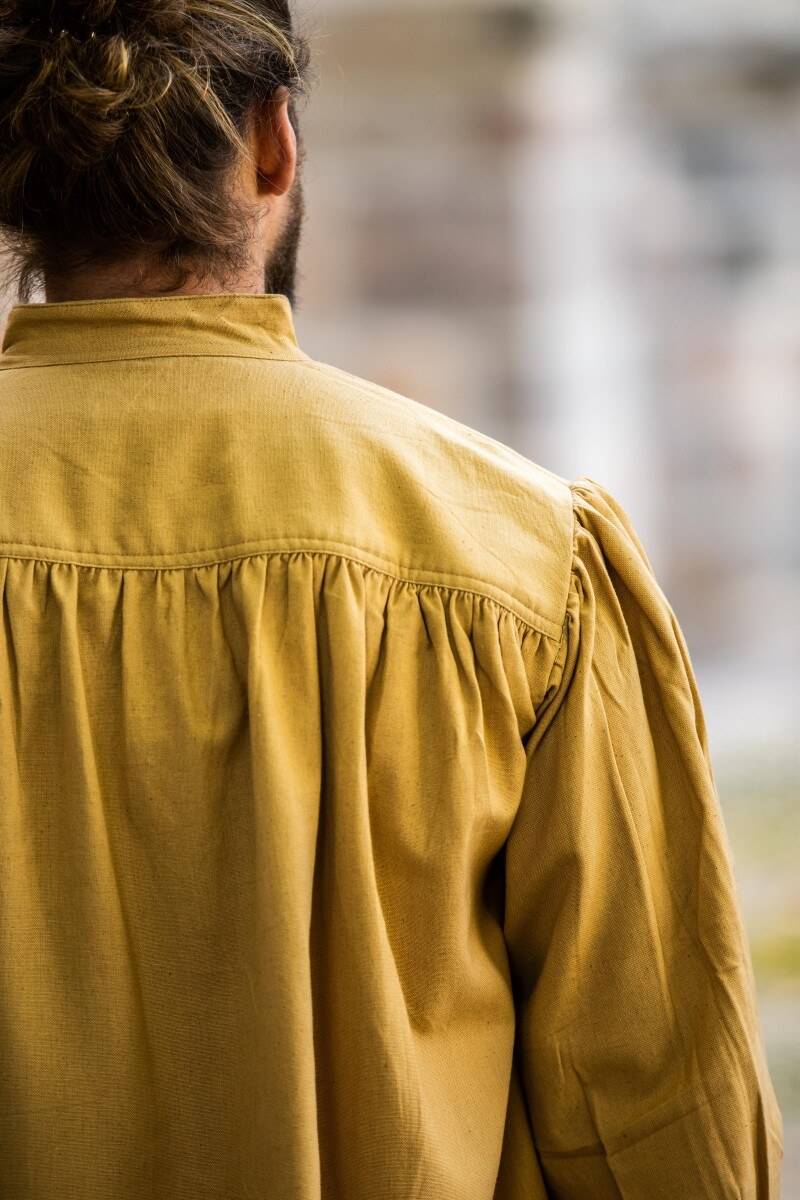 Middeleeuwse Blouse in Honingbruin