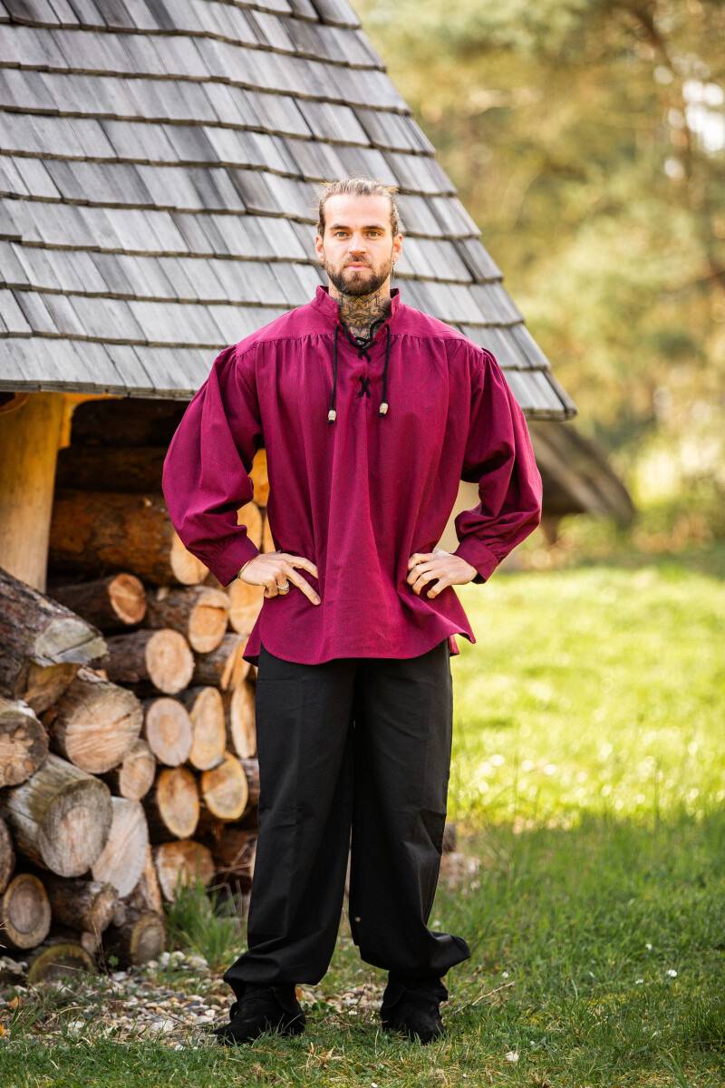Middeleeuwse Blouse in Rood