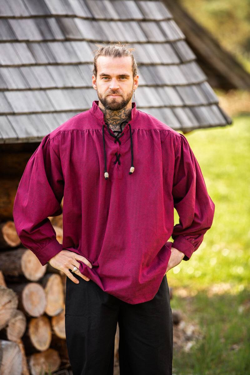 Middeleeuwse Blouse in Rood