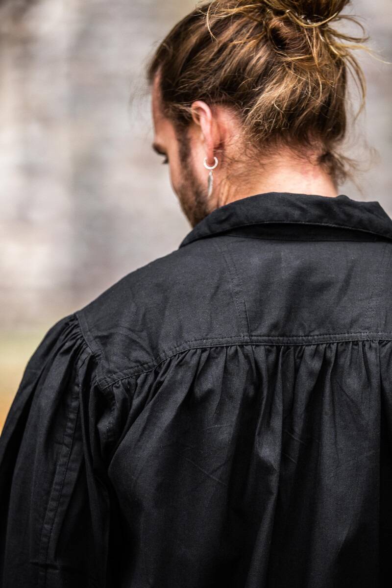 Piraten Blouse in Zwart