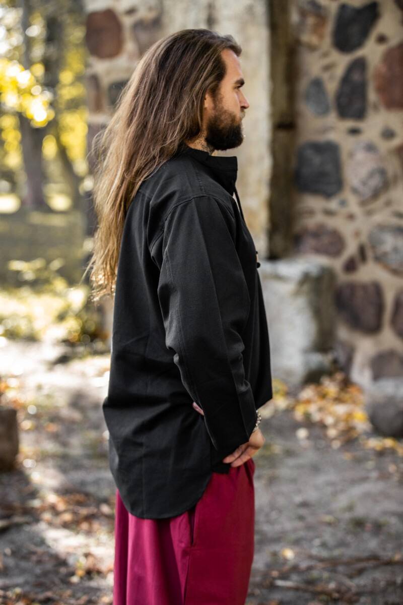 Middeleeuwse Blouse in Zwart