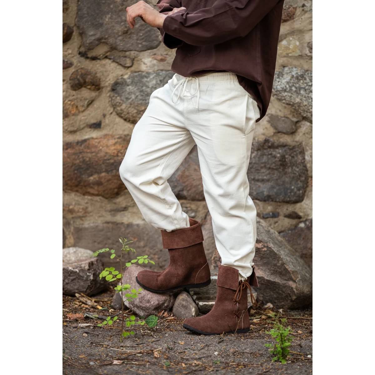 Mittelalter Hose in Natur in Baumwolle