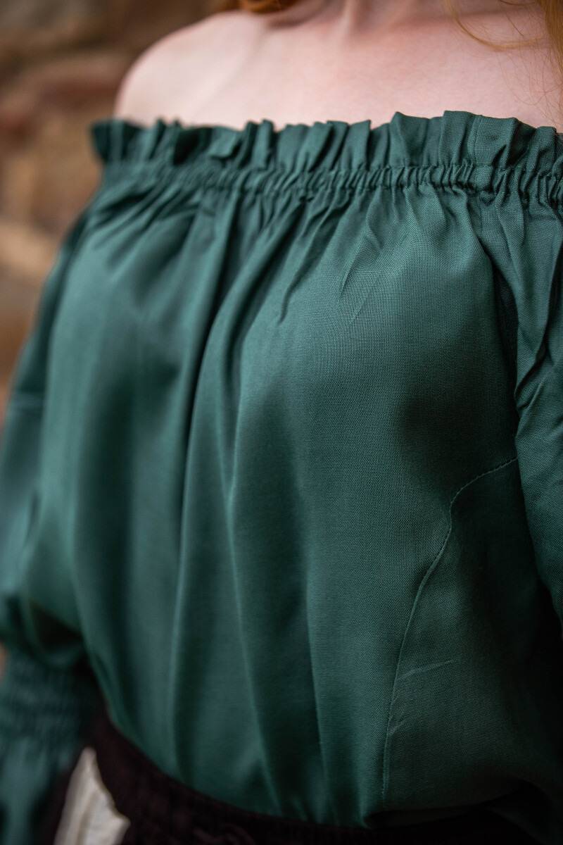 ​​​​​​​Middeleeuwse Dames Blouse in Groen