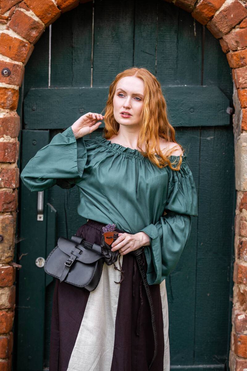 ​​​​​​​Middeleeuwse Dames Blouse in Groen