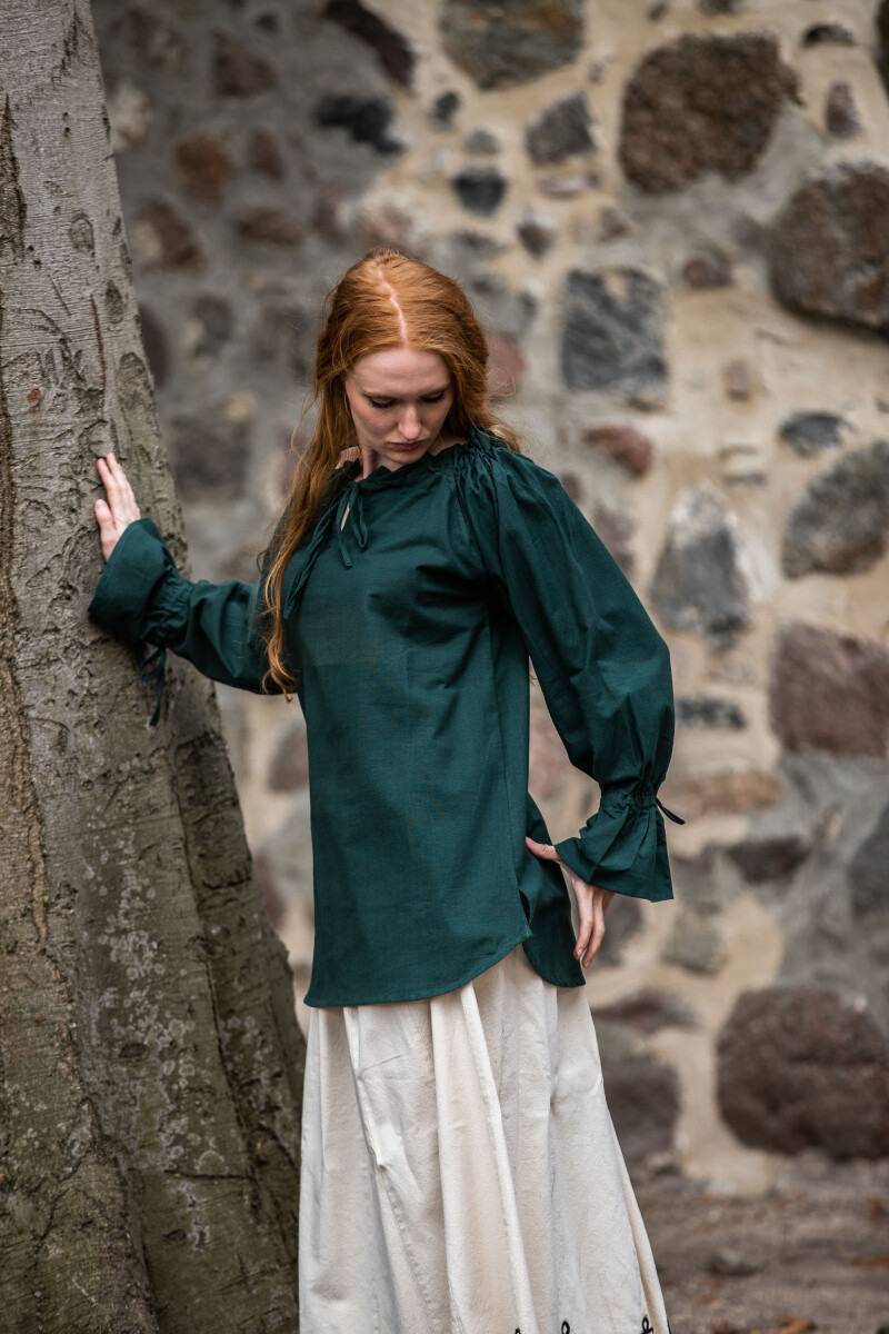 Middeleeuwse Dames Blouse in Groen