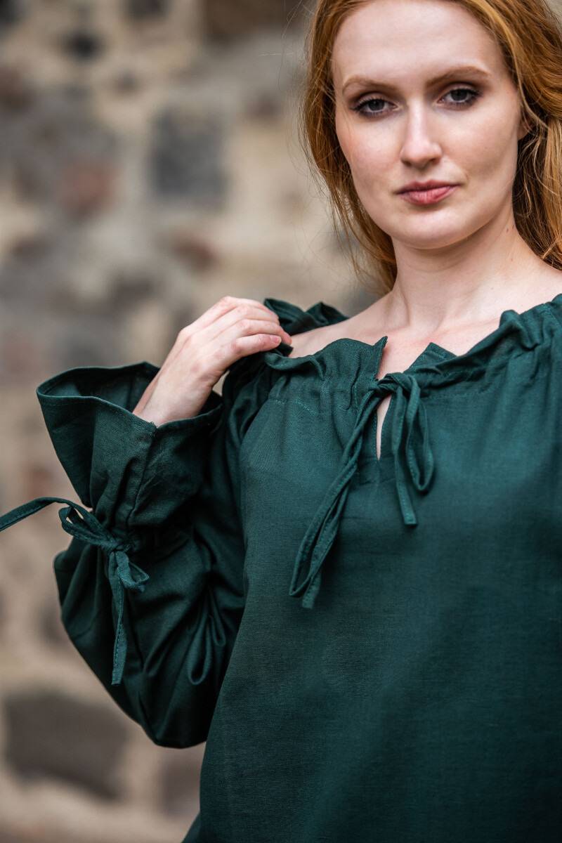Middeleeuwse Dames Blouse in Groen