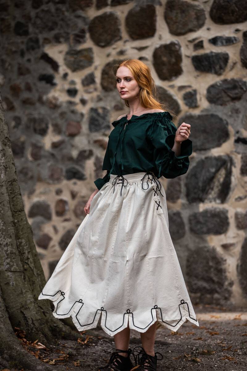Middeleeuwse Dames Blouse in Groen
