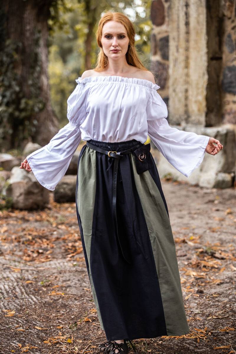Middeleeuwse Dames Blouse in Wit