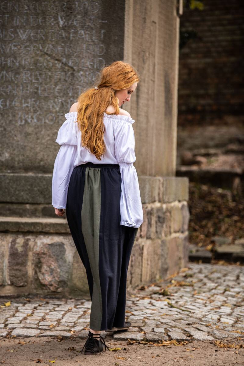 Middeleeuwse Dames Blouse in Wit