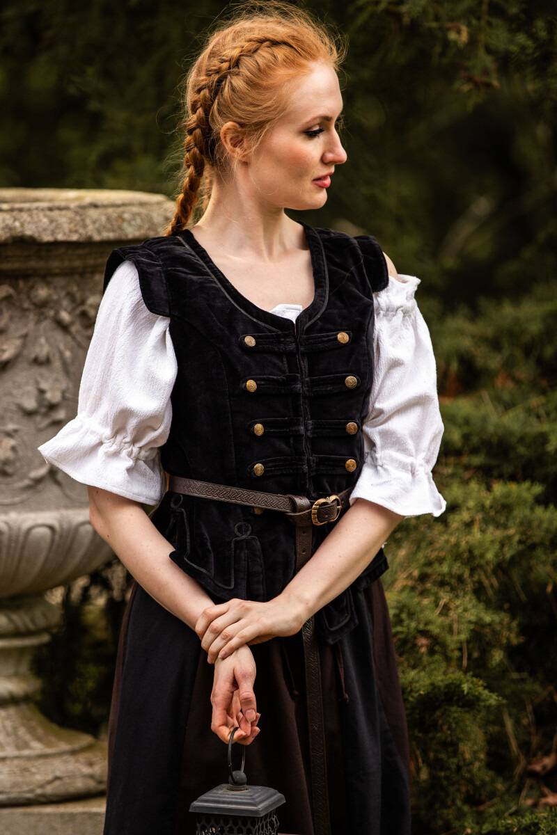 Mittelalter Korsett in Schwarz