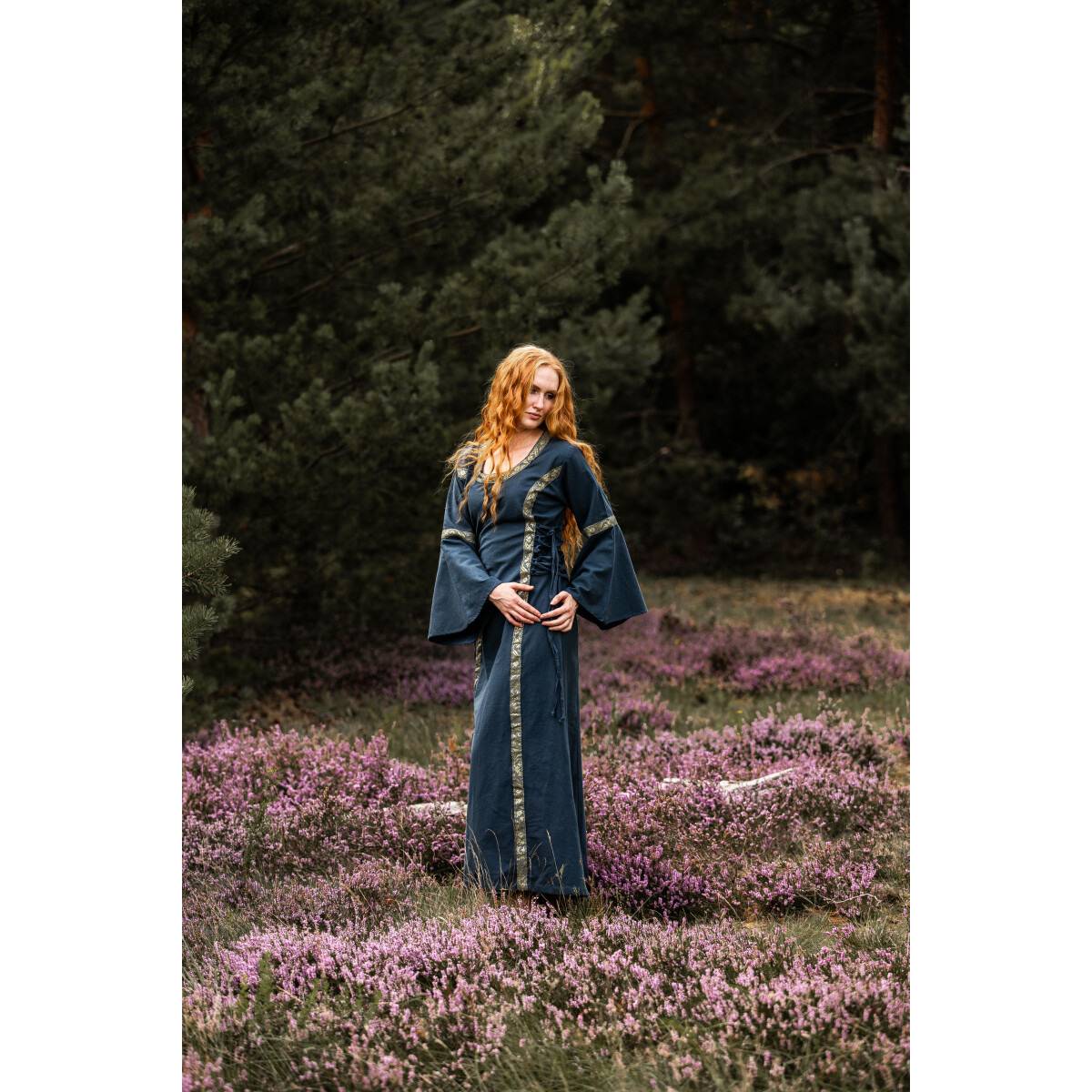 Mittelalterkleid in Blau