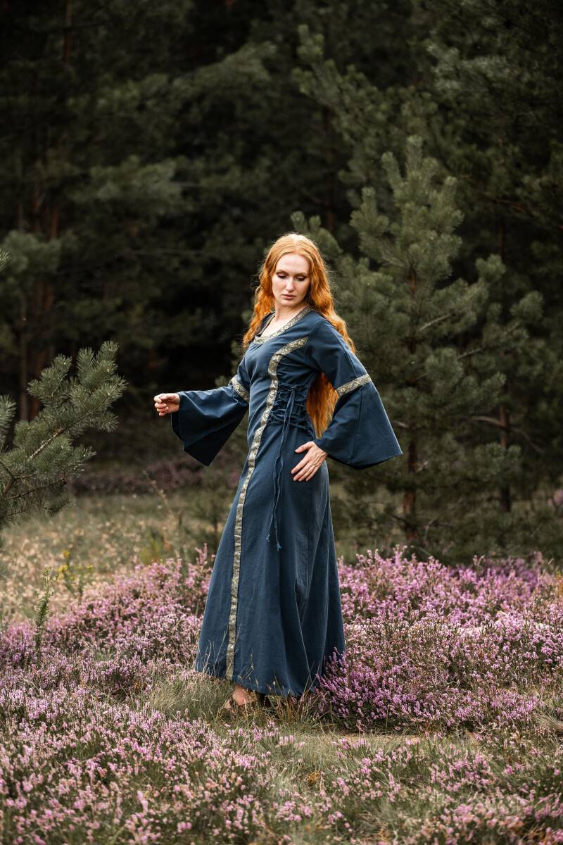 Mittelalterkleid in Blau