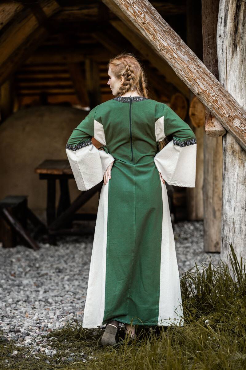 Mittelalterkleid Natur-Grun