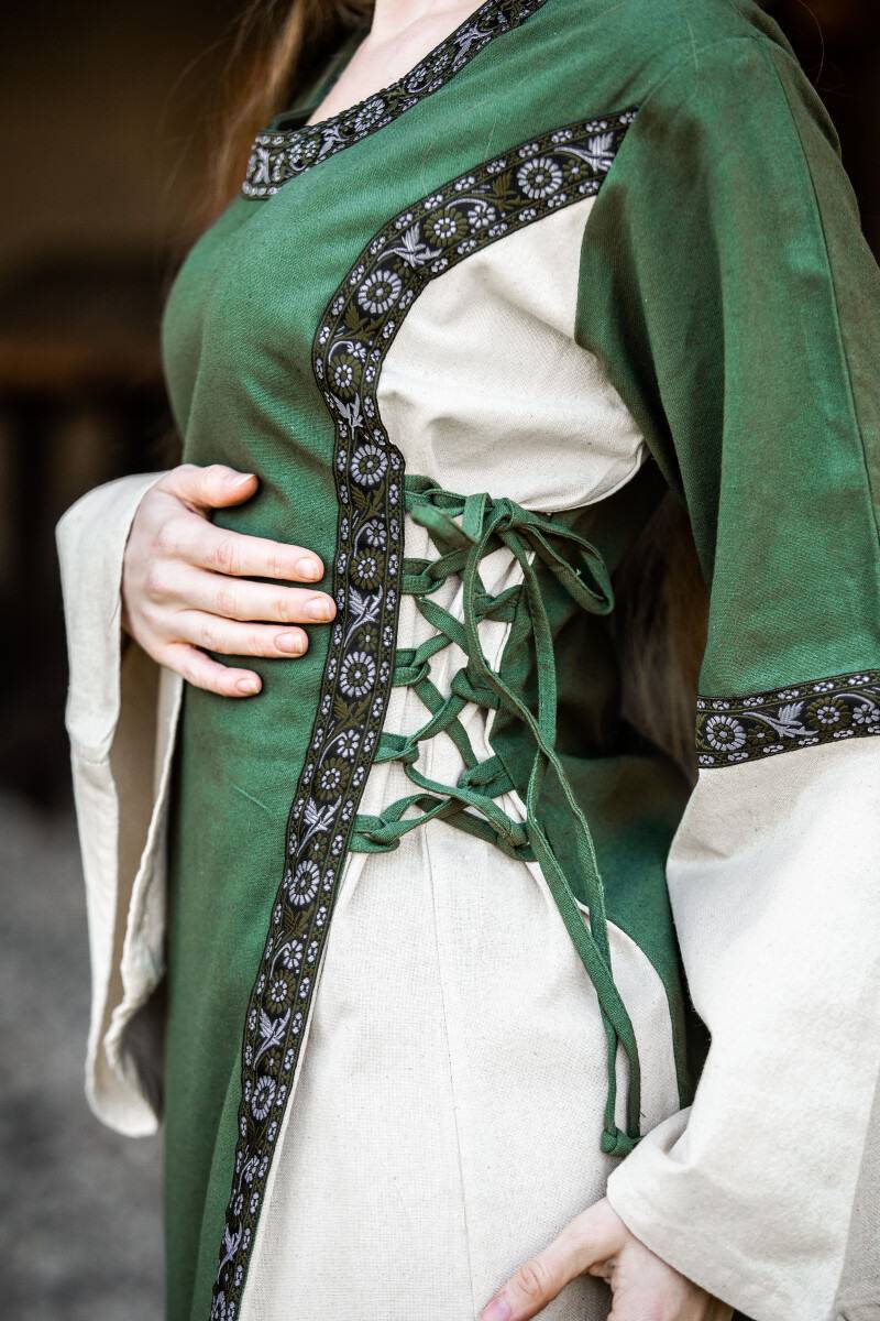 Mittelalterkleid Natur-Grun