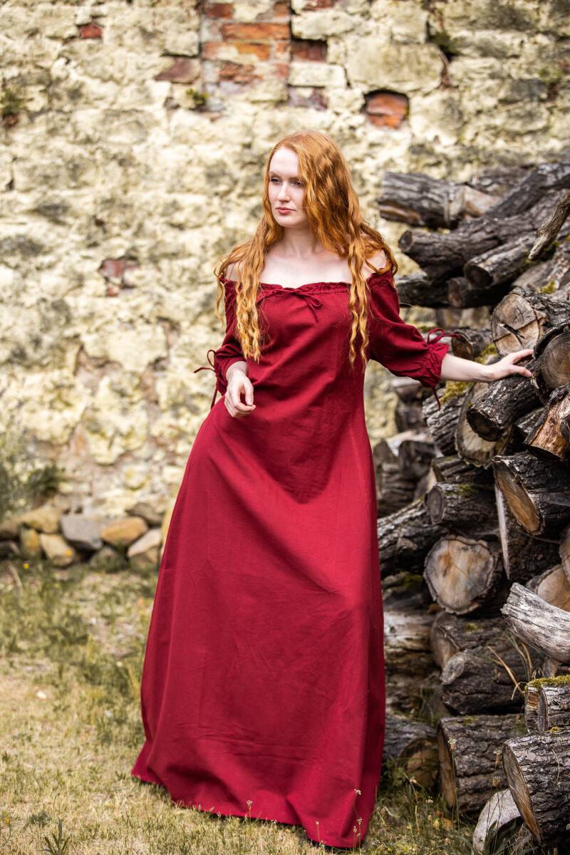 Mittelalterkleid in Rot