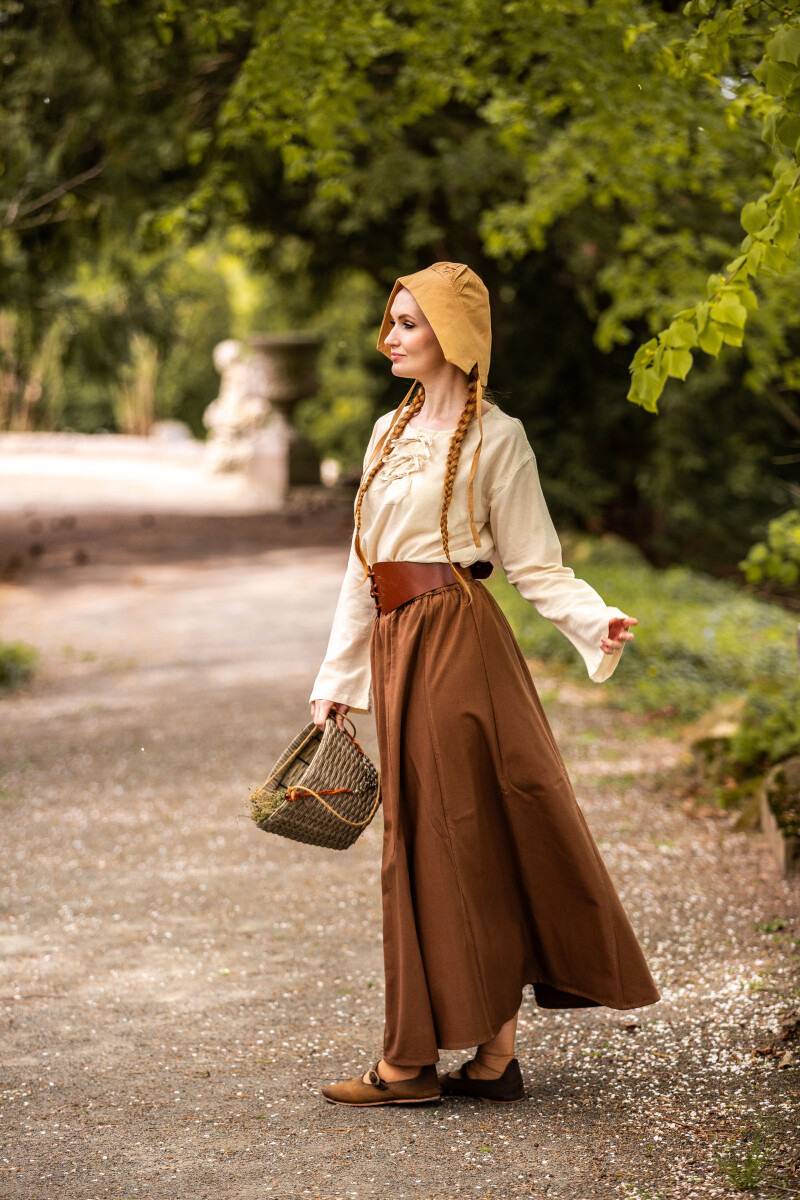 ​​​Mittelalter Mutze in Honigbraun