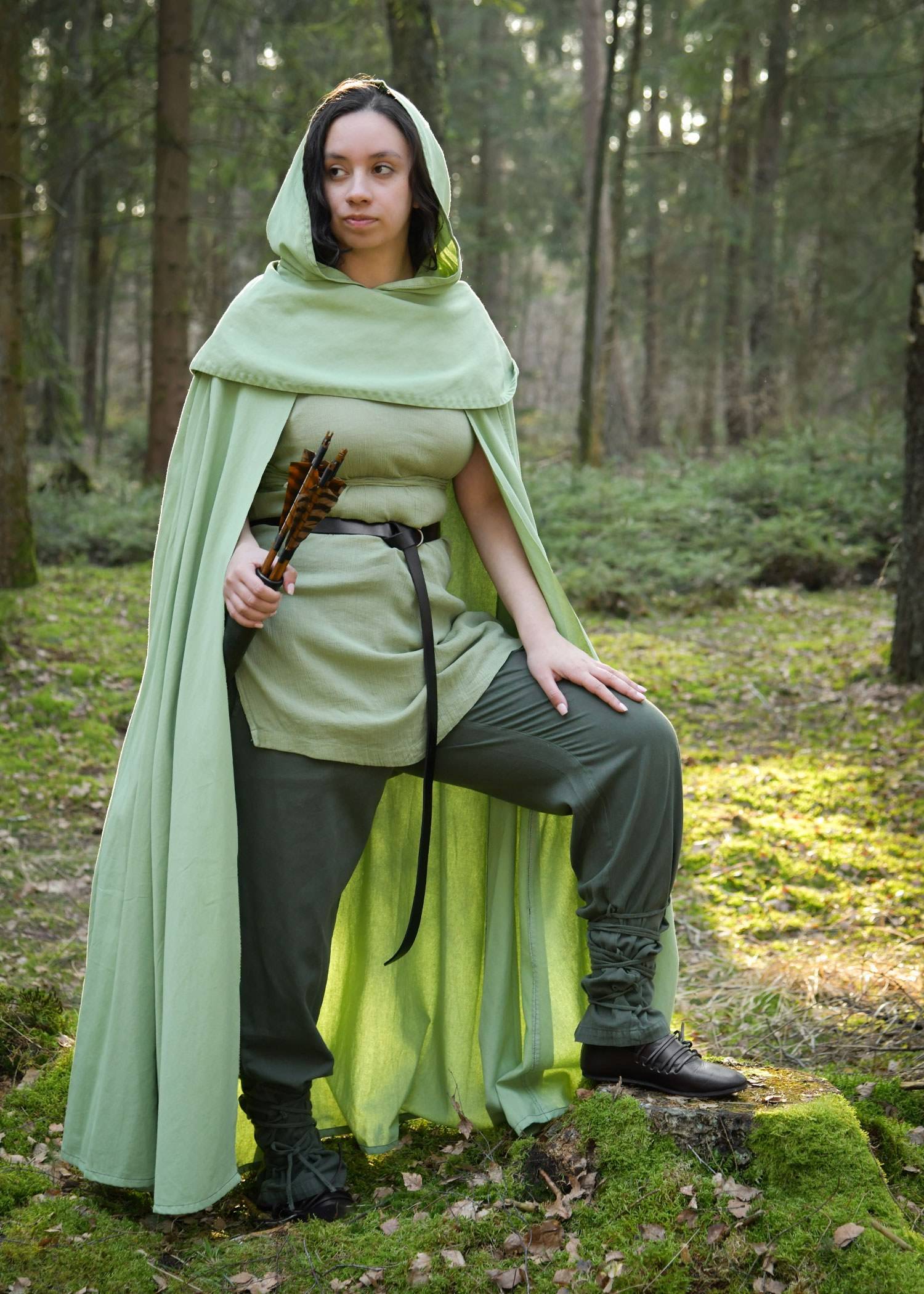 Damestuniek, gewassen groen