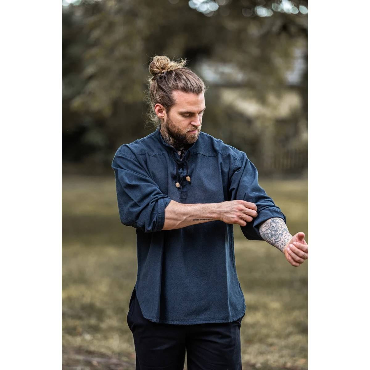 Middeleeuwse Blouse in Blauw