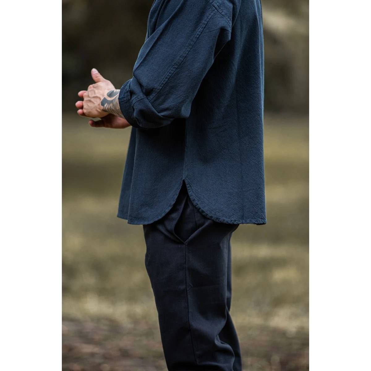 Middeleeuwse Blouse in Blauw