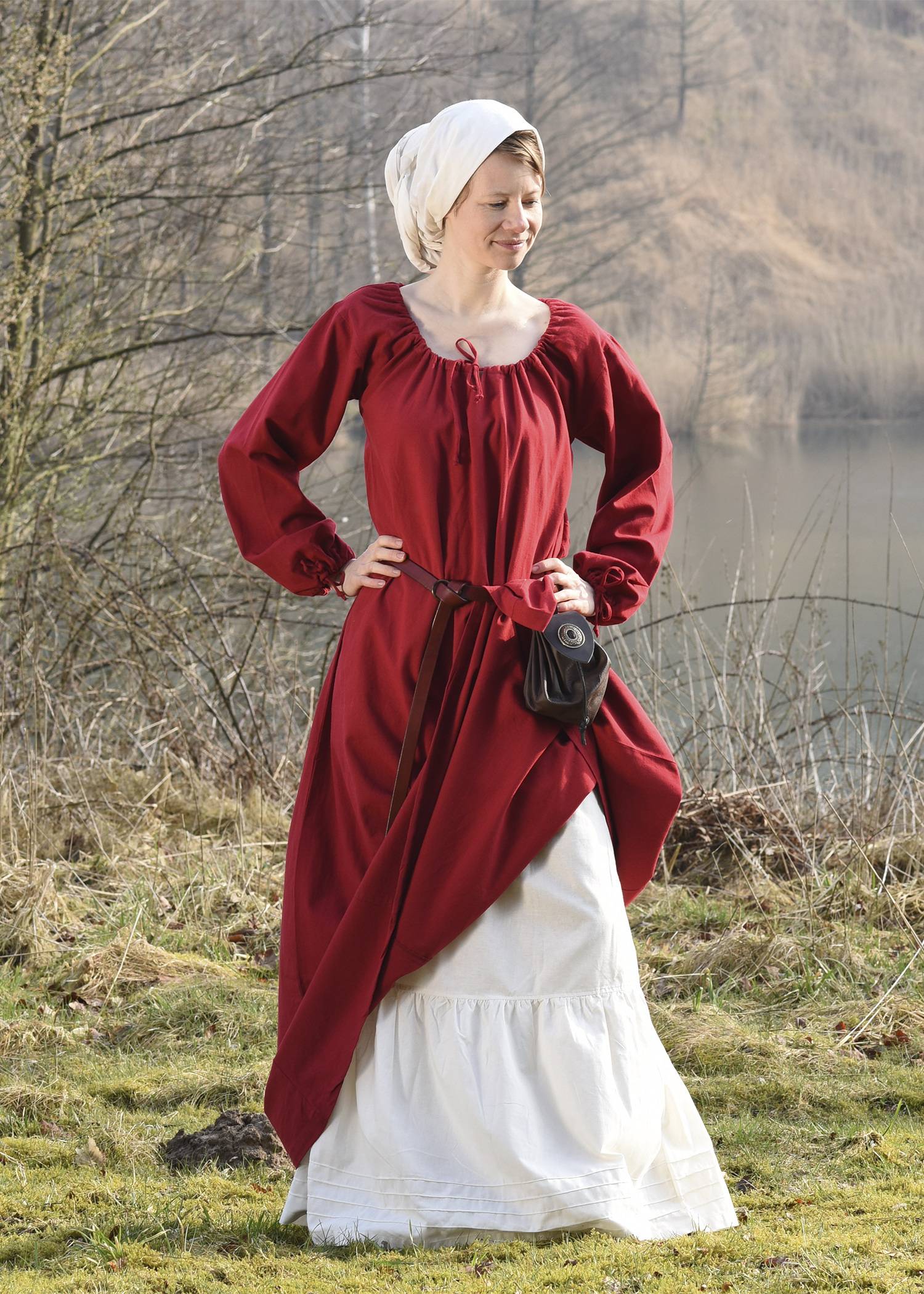 Middeleeuwse Jurk in Rood